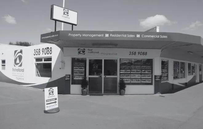 Sue and Joe Mullins established First National Progressive Real Estate